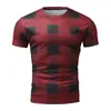 Casual shirts voor heren mannen die slanke fit ronde nek tops zomers pullover tee printen voor