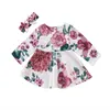 Girl Dresses Cute 2Pcs Toddler Kid Baby Girls Floral Dress Party Pageant Clothes Outfits 0-2Y