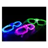 Party Favor Party Led Shutter Glow Cold Light Gafas Up Shades Flash Rave Luminous Christmas Favors Cheer Atmósfera Atrezzo Colorf D Dhp2N