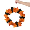Decorative Flowers 1pc 28cm / 40cm Artificial Bat Wreath Halloween Decorations Garland Wall Door Pendant