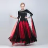 Scene Wear Ballroom Dance Dresses Multicolor Rhinestone Flamenco Costumes Waltz Tango Competition Moderna kläder PY278