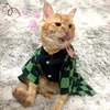 Kedi Kostümleri Giysileri Cosplay Costume Giyim Kediler için Japon Çizgi Film Karakterleri Takım Komik Evcil Hayvanlar Tanjiro Kamado