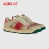 2023 Dames Designer Sneakers Men Bee schoenen Beige Web Sneakers dames sneaker meisjes trainer casual schoen 431942 429446 8 kleuren met doos en stofzak 36-45 #GBS-01