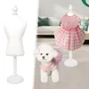 Hond Kleding Mini Pop Jurk Vorm Huisdier Mannequin Rack Display Voor Kat Kleerhanger Naaien Stand Doek Shelf338Z