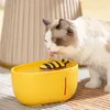 Bevitore per animali domestici per cani Fontana per gatti Decorazioni per interni Cascata Distributore automatico per desktop Ciotola per alimentatore Little Bee Style