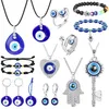 Boze oog hanger ketting voor vrouwen geluk Turkse blauwe oog sleutelhanger sleutelhanger armband handgemaakte hamsa mannen sieraden