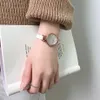 Ulzzang Fashion Brand Women Bracelet Watches Retro Brown Vine Leather Watch Женская кварцевая такта повседневные женские бризистые часы H1012141067