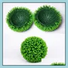 Flores decorativas Wreaths Greats Artificial Grass Ball Plantas de Plástico Bolas de Casamento Decoração de Casa Decoração ao Outsado Mall Ceili Dhokv