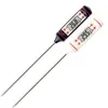 Stainless Steel BBQ Meat Thermometer Kitchen Digital Cooking Food Probe Hangable Electronic Barbecue Household Temperature Detector Toos ss1117