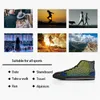 DIY Custom Shoes Men Men Klasik Tuval Yüksek Kesim Kaykay Sıradan UV Baskı Kadın Spor Spor ayakkabıları su geçirmez moda açık hava özelleştirme