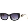 Zonnebrillen Zwart koele zonnebril vierkante mode tinten dames merkontwerper grote frame zonnebril mannen UV400 met doos zonnebrand strand rijden sporten