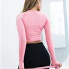 Roupa de ioga Chréisure mangas compridas Tops de fitness tops Women Women Sports Sports Sports Sports Quick Dry Top Active Wear