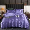 Ensembles de literie Silky FourPiece Set Style Européen Sommeil Pure Housse de Couette 4pcs Lit 221116