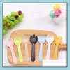 Disposable Flatware Disposable Flatware Tableware Portable Fruit Fork Plastic Dessert Party Cake Salad Vegetable Spoon Individual Pa Dhtqu