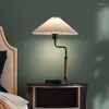 Lampes de table Plume au chevet nordique de style nordique base Tiffany Stone Stone Ceramic Gourd Lamp Purple chambre