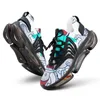 Aangepaste heren sportschoenen elastisch comfortabel lopen vlieg weven licht ademende b23 trainers sneakers maat 38-46