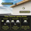 Decoraciones de jardín COB LED Luz con energía solar al aire libre Sensor de movimiento PIR Lámpara de seguridad de calle de emergencia de pared impermeable para decoración 221116