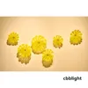Moderne kreative gelbe Wandlampen Kunstblumenwandplatten DIA20-45 cm 6pcs/Set Murano Glasmotorte für Wohnzimmer Showcase Dekorative LRP003