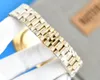 Orologio di alta qualità Top pavé di diamanti Orologio da donna da uomo 41mm Oro giallo 18 carati Diamante 904L Meccanico automatico Super Edition Orologi gioielli eternità dateday