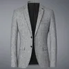 メンズスーツブレザーフォールファッションソリッドカラースリムビジネスカジュアルスーツジャケットメン高品質のフォーマルコート男性脂肪4xl 221117