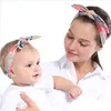 Fascia 2pcs/set morbido cotone mom per bambino orecchie di coniglio in fascia coppa cestino motoscopi di moda accessori per le donne regalo per bambini dr dhmcu