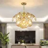 Kroonluchters schaalstijl glas kroonluchter licht villa salon zitkamer led armatuur met hangende lamp