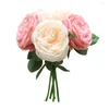 Декоративные цветы гладкая поверхность 1 % прочные свадебные реквизиты фальшивый цветок