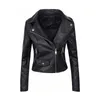 Women's Jackets ZOGAA Motorcycle Leather Short Style Slim Slimming Pu 221117