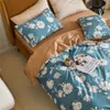 Ensembles de literie Svetanya Bohemian Floral Flowers Vert Ensemble de coton égyptien nordique Queen King Size Literie Drap housse Housse de couette 221116