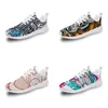 DIY män kvinnor anpassade skor design multicolor svart vit röd herr tränare mode utomhus andningsbara sport sneakers anpassning