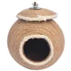 Vogelkooien nestonderdelen kooi ornament hout papegaai kokosnoot shell kleine outdoor canary nidos para pajaros duif