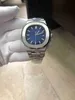 SuperClone 3K Men Automatic Watches 5711 Серебряный ремешок синий нержавеющий мужчина механические наручные часы Montre de Luxe 10pu