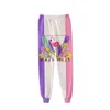 メンズパンツ2022 Flim Flam Flamingo Sweatpants Men/Women Fitness Joggers Spring High Streetアニメズボン3Dプリントスウェットパント