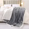 Filt olanly päls kasta varm kashmir sängäcke mjuk håriga vinter säng täcker pläd soffa täcke fleece sovrum dekor 221116