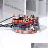 Bracelets de charme Signo de paz Pulseiras de charme boho corda de corda pulseira de pulseira de j￳ias tran￧adas para homens para homens Droga Deliver￣o DHH86