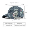 Bollm￶ssor 2022 Baseballm￶ssa f￶r kvinnor Fashion Print Trucker Hat Spring Summer Wash Cotton Snapback Outdoor Daily Wear Sun Protection Visor