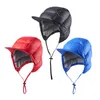 Berretti antivento anatra giù cappello con visiera termica impermeabile paraorecchie caldo pile morbido per il ciclismo caccia freddo sport sulla neve all'aperto T221022