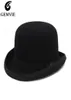 Gemvie 4 Colors 100 Wool Felt Derby Bowler Hat for Men Women Satin Cloy Fashion Party Sactions Fedora Costume Magician Hat 2205079594220
