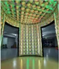 Clôture gonflable de photobooth de LED de 360 degrés avec la toile de fond personnalisée libre de cabine de photo du LOGO 360
