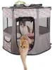 Porte-chats, Cage Portable pour animaux de compagnie, tente pliante pour chien et maison, salle de livraison, clôture circulaire facile à utiliser