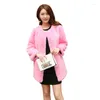 Women's Fur 2022 Women's Winter Rex Coat High Quality Faux Soft Feels Good No Less Than Real Outwear Jacket Coats