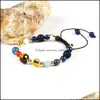 Braccialetti con ciondoli Universo Galaxy Gli otto pianeti nel sistema solare Guardian Star Rame Bracciale con tutte le perle di pietra naturale all'ingrosso Dhfxy