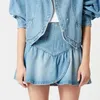 Spódnice kobiety dżinsowe spódnica A-line Nieregularny zamek błyskawiczny Elegancka elegancka mini Jupe 2022 Summer