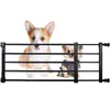 Cat Carriers Pet Dog Gate For Indoor And Outdoor Retractable Isolation Door Safety Enclosure NO Drilling Adjust Size Supplies