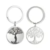 Life Tree Anhänger Keychain Edelstahl Schlüsselanhänger Schlüsselring Muttertag Weihnachtsgeschenkschlüsselkette