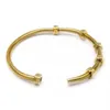 High End Designer 6 Screws Love bracelets bangles for women men stainless steel couple thread Bracelet Never Fade327P