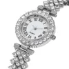 Montres-bracelets Exquis Argent Dames Montre-Bracelet Chic Quartz Montre Femmes Perle Bracelet Cadeaux D'anniversaire Ensemble Avec Boîte Pour Fille Mère