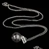 Pendant Necklaces Wish Dandelion Glass Ball Necklace Pendant Fashion Jewelry Women Necklaces 161959 Drop Delivery Pendants Dhojt