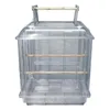 Bird Cages Luxury Transparent Cage Large Tray Acrylic Breeding Playground Household Jaula Grande Supplies BS50BC