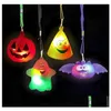 Party Favor Halloween Lightup Rings Glow Jewelry Party Favor Treasure Chest Prize Box Toy Filler Goodie Bag Stuffers Rubber Drop Del Dhjzz